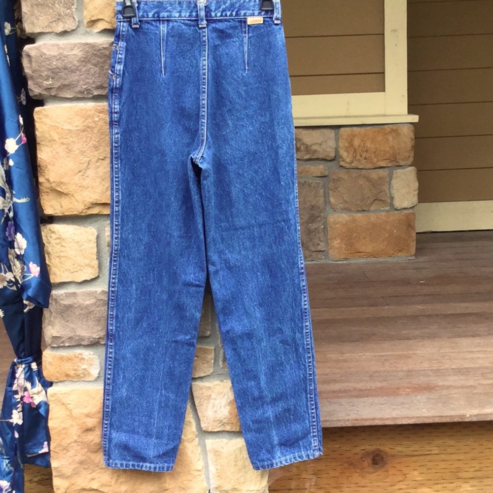 Vintage high waisted retro denim jean lawman rodeo barrel racing cowgirl boho